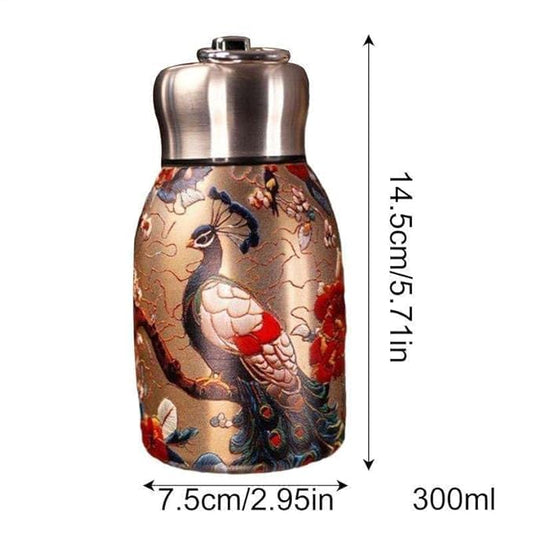 Vacuum Steel 300 Ml Water Bottle, PRINTED